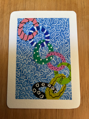 Come float with me! aceo art card thumbnail 1