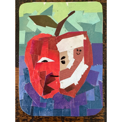 An Apple A Day aceo art card thumbnail 2