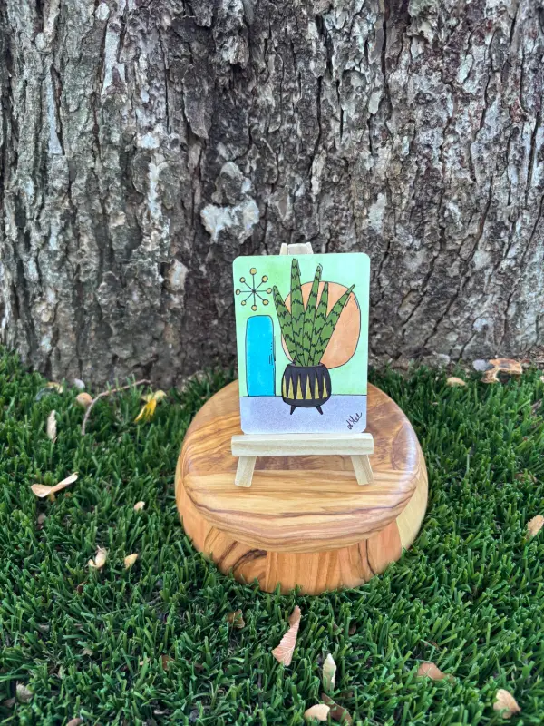 Plants without Borders: Snake aceo art card