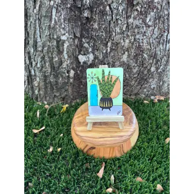 Plants without Borders: Snake aceo art card thumbnail 1