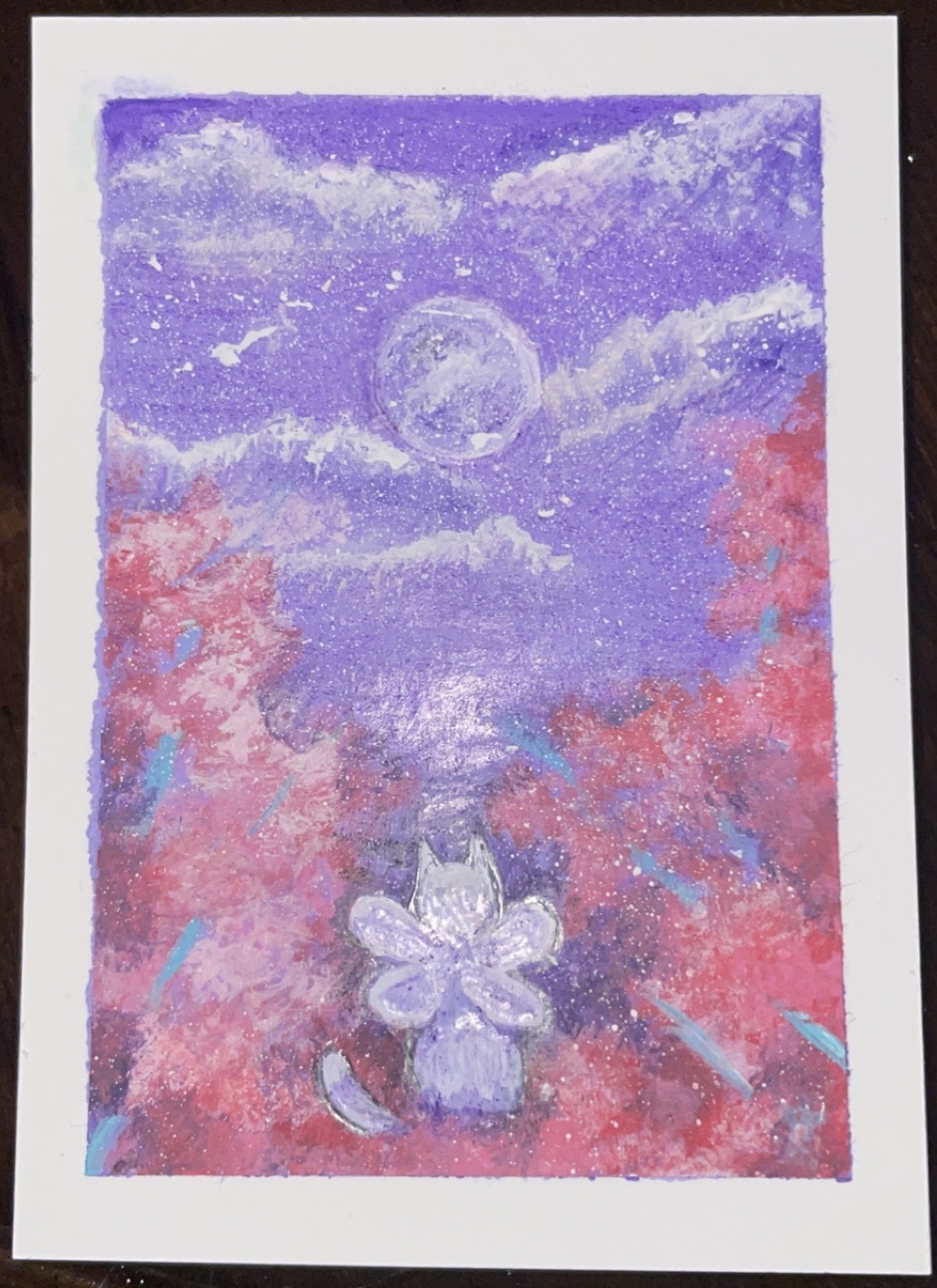 Fairy Cat Dreams aceo art card