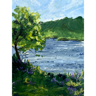 Lake breeze aceo art card thumbnail 1