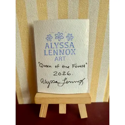Queen of the Forest aceo art card thumbnail 3