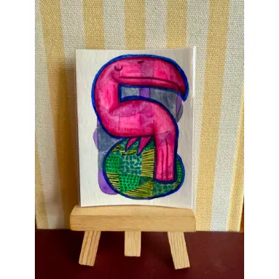 Queen of the Forest aceo art card thumbnail 1