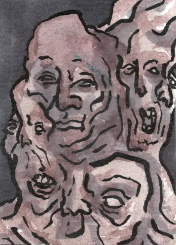 The Blob aceo art card