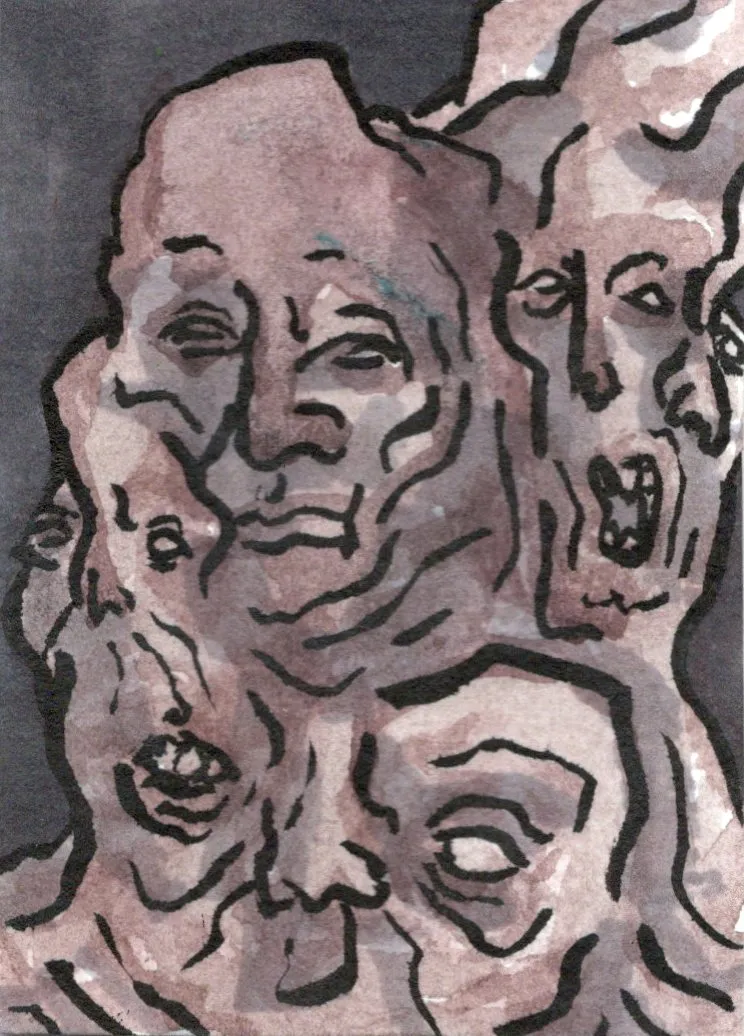 The Blob aceo art card