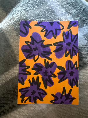 Cosmic Flower Collection aceo art card thumbnail 1