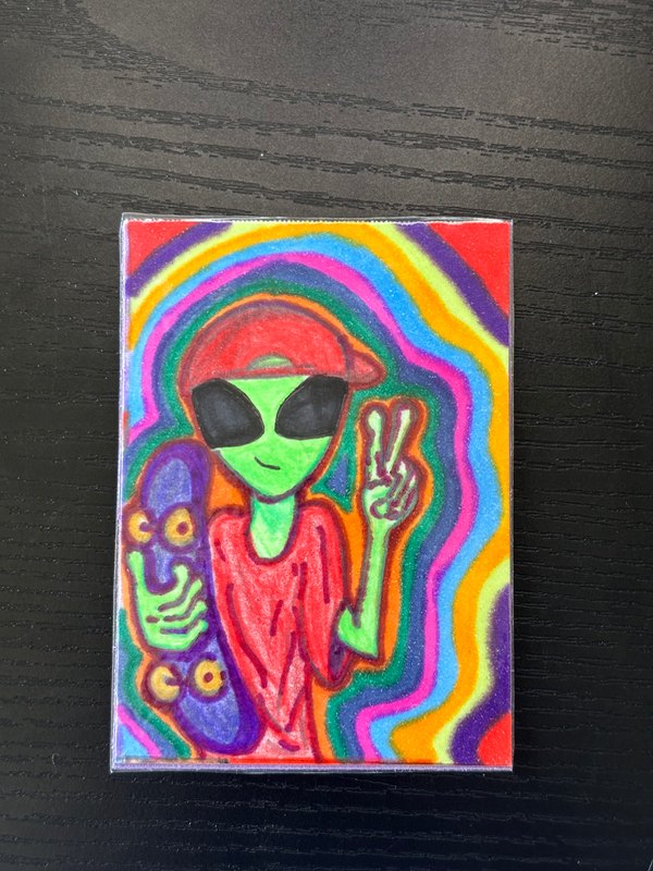He was a Sk8r boi aceo art card