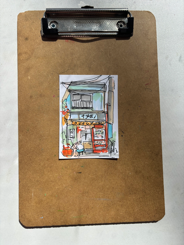 “Urban Sketch” aceo art card