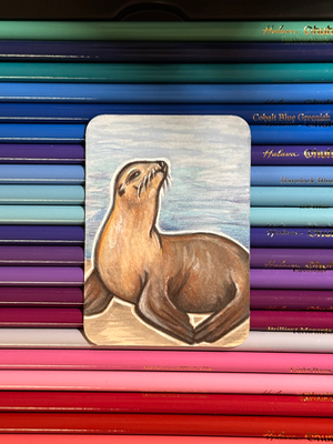 Seal aceo art card thumbnail 1