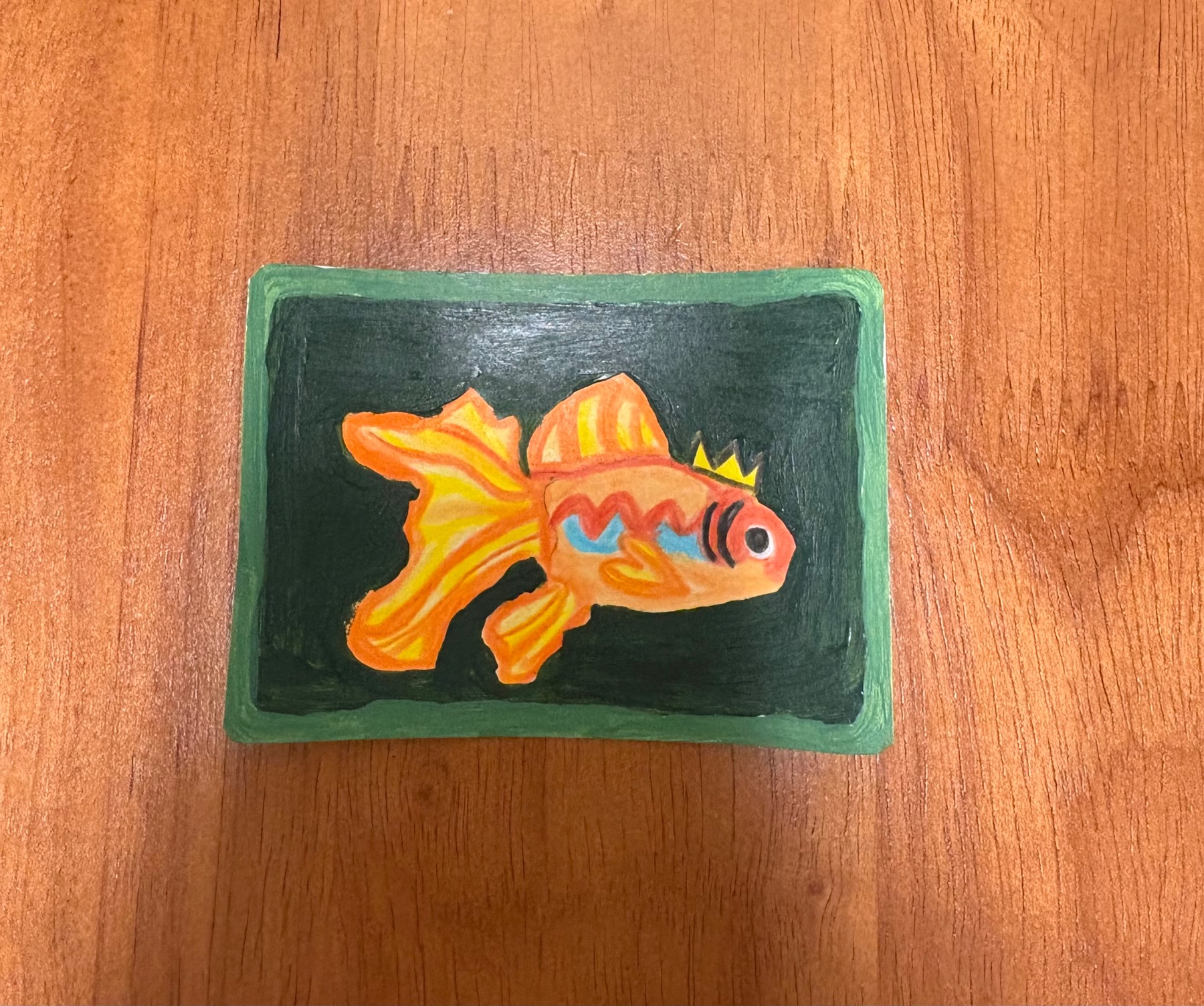 Goldfish aceo art card