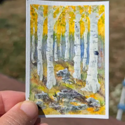 High Country #2 aceo art card thumbnail 3