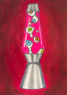 Observation Lamp aceo art card thumbnail 2