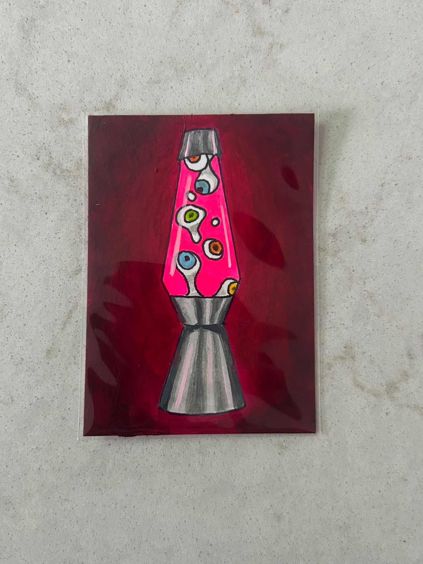 Observation Lamp aceo art card