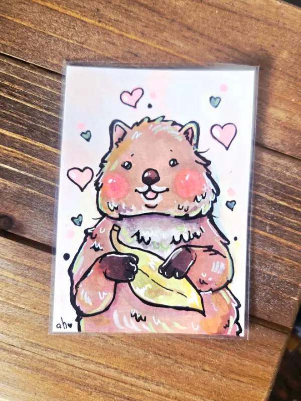 Quokka About You aceo art card