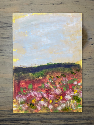 At the Edge of Summer aceo art card thumbnail 2