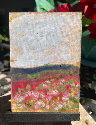 At the Edge of Summer aceo art card thumbnail 1