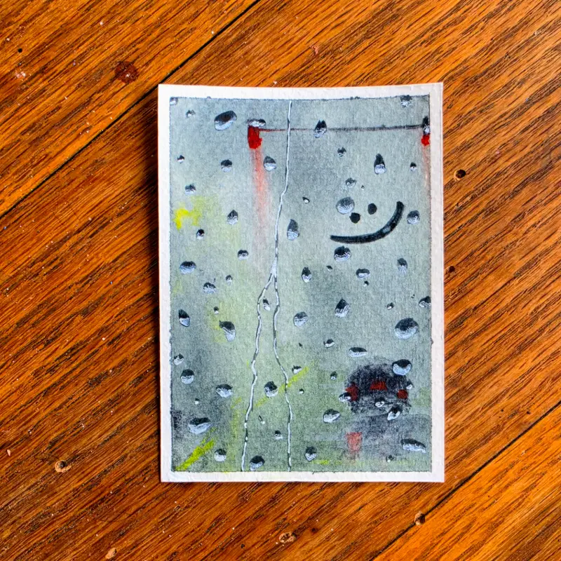 :) aceo art card