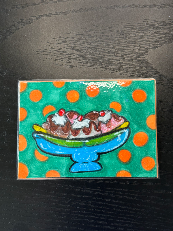 One Spoon or Two? aceo art card