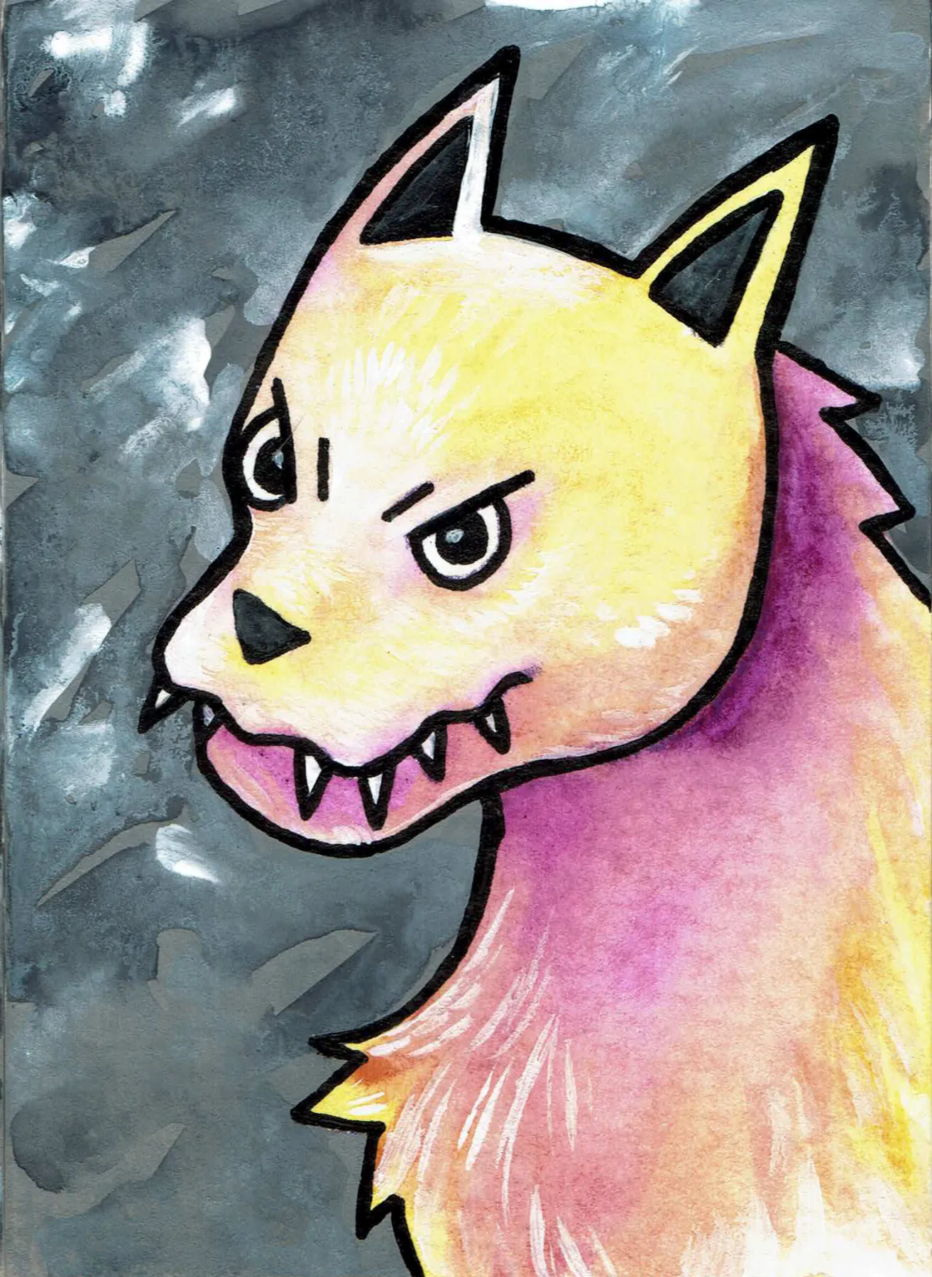 Big Game 02 aceo art card