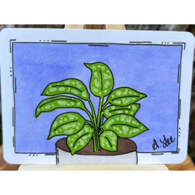Poppy the Pathos aceo art card thumbnail 2