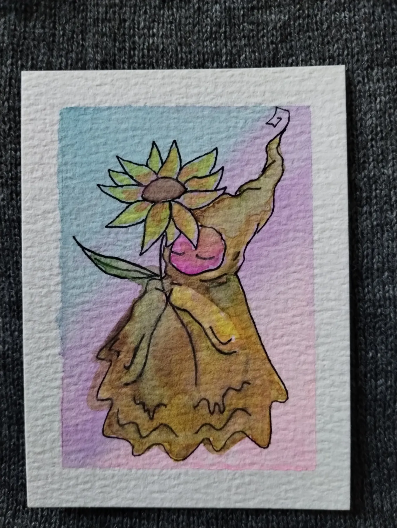 At Peace aceo art card