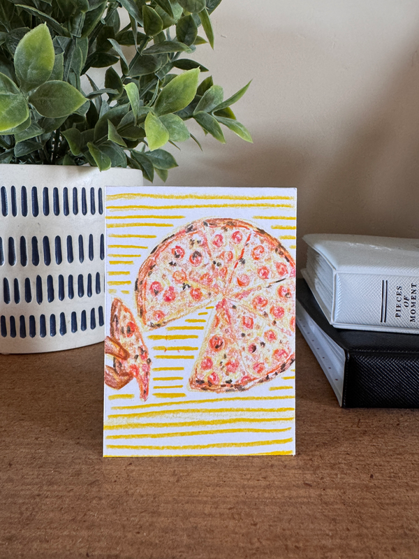 NYC Cheese Pizza aceo art card