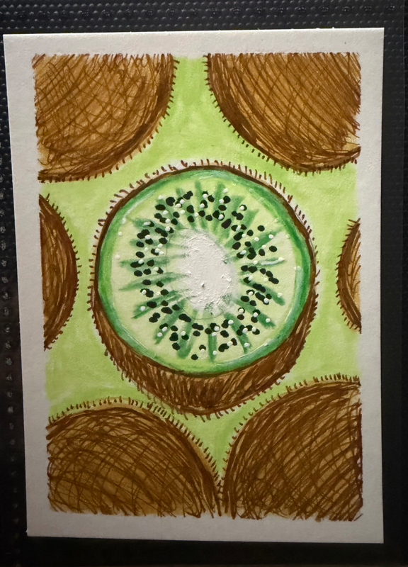 Kiwi aceo art card