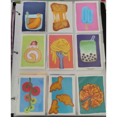 Matcha Boba Tea aceo art card thumbnail 2