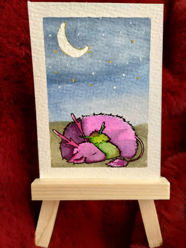 Trusting aceo art card