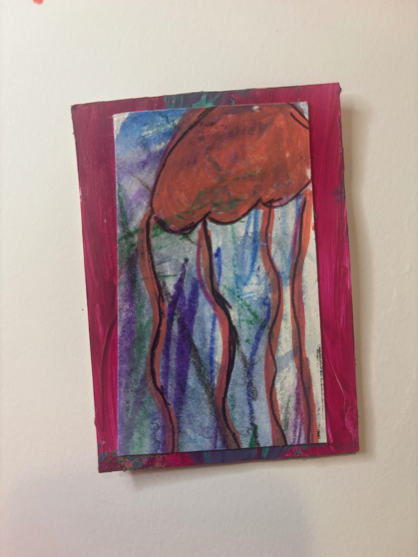Jelly fish #4 aceo art card