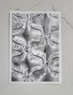 Bubble Wrap Study #1 aceo art card thumbnail 2