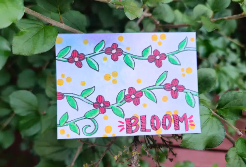 Growth aceo art card