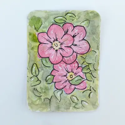 Clematis aceo art card thumbnail 3