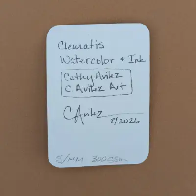 Clematis aceo art card thumbnail 4