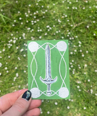 Silver Blade aceo art card thumbnail 2