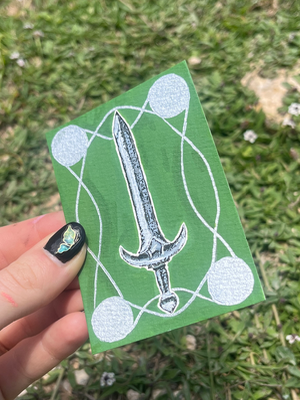 Silver Blade aceo art card thumbnail 3