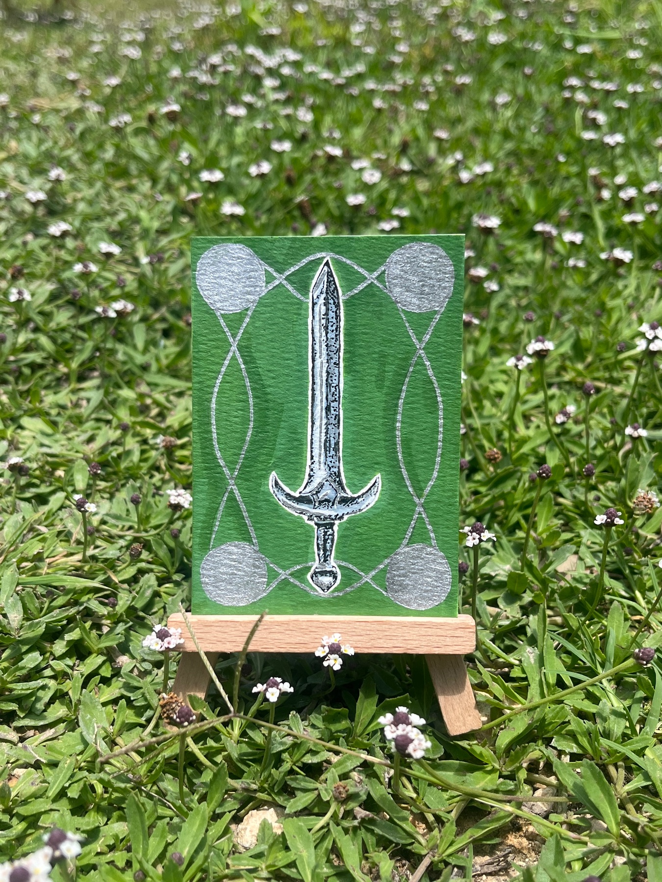 Silver Blade aceo art card