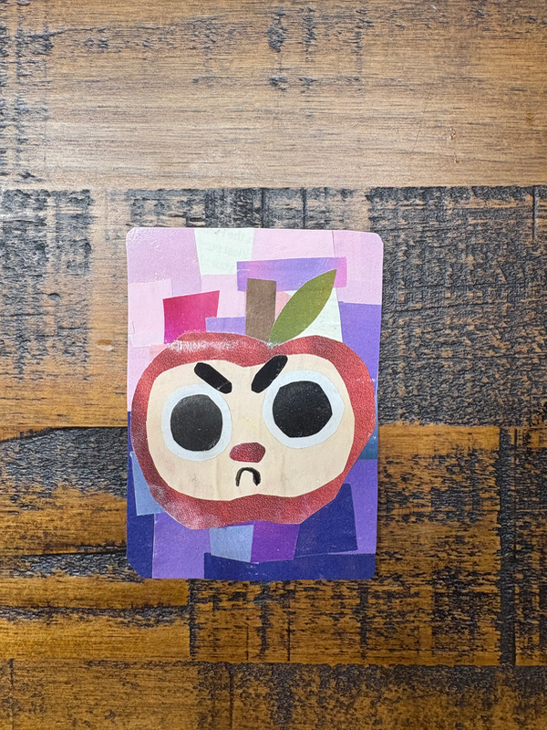 Angry Apple aceo art card