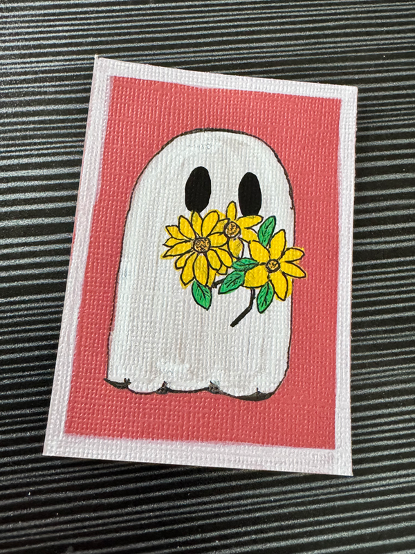 Ghosts Just Wanna Have Fun 1-5 aceo art card