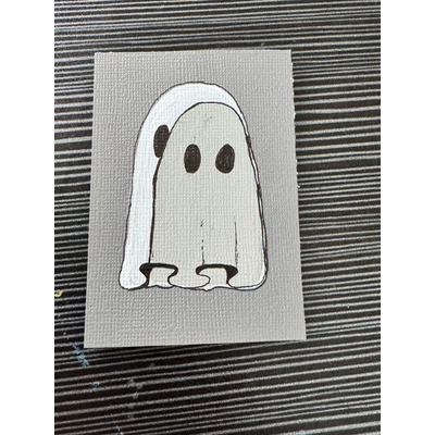 Ghosts Just Wanna Have Fun 1-5 aceo art card thumbnail 5