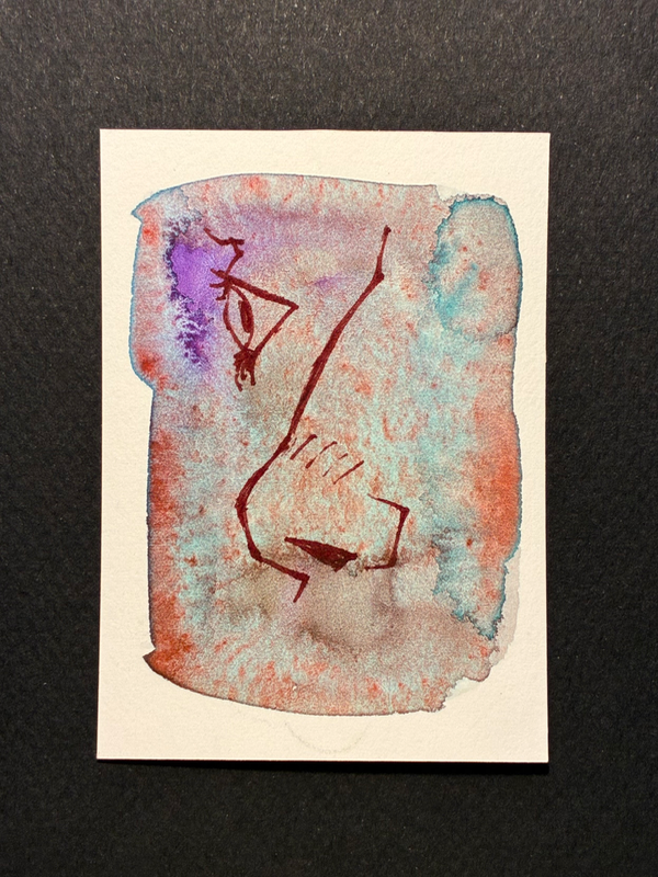Two Senses aceo art card