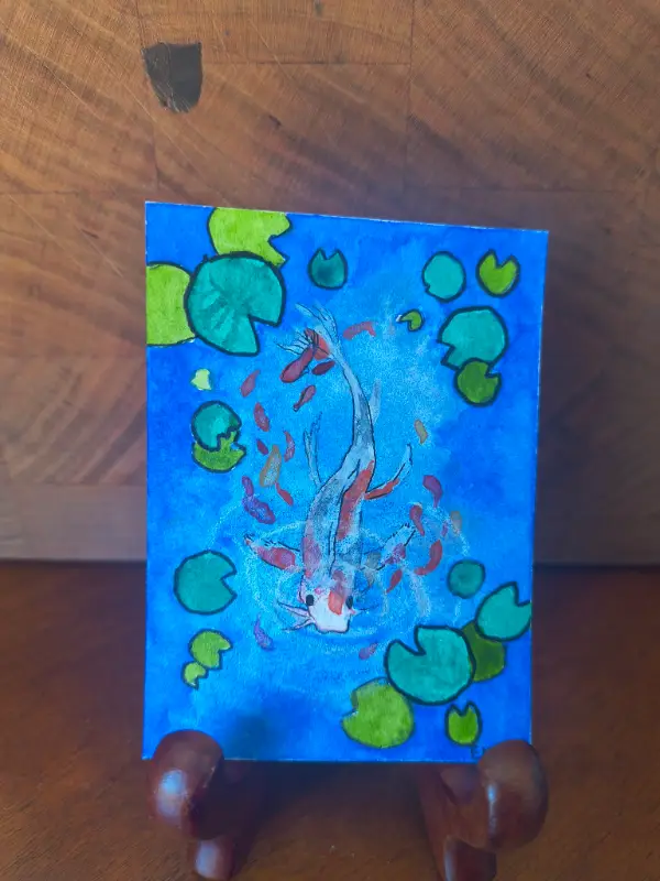 Koi aceo art card