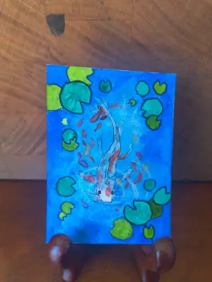 Koi aceo art card thumbnail 1