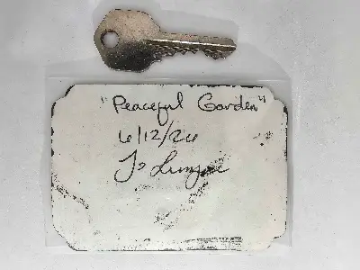 Peaceful Garden aceo art card thumbnail 3