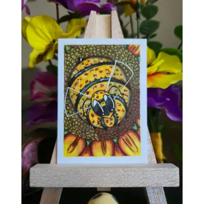 Big Bumble aceo art card thumbnail 1
