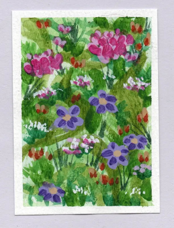 Meadow #3 aceo art card