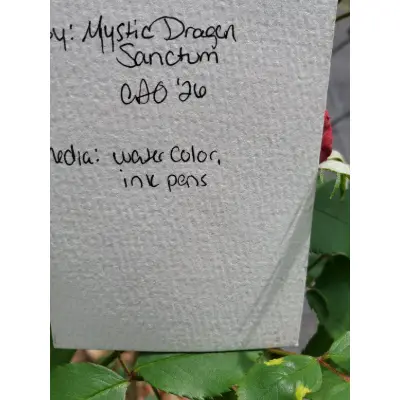 Flame Angelfish dragonsarthoard aceo art card thumbnail 2