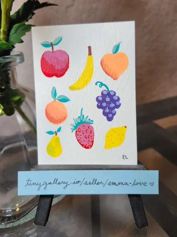 Fruit aceo art card