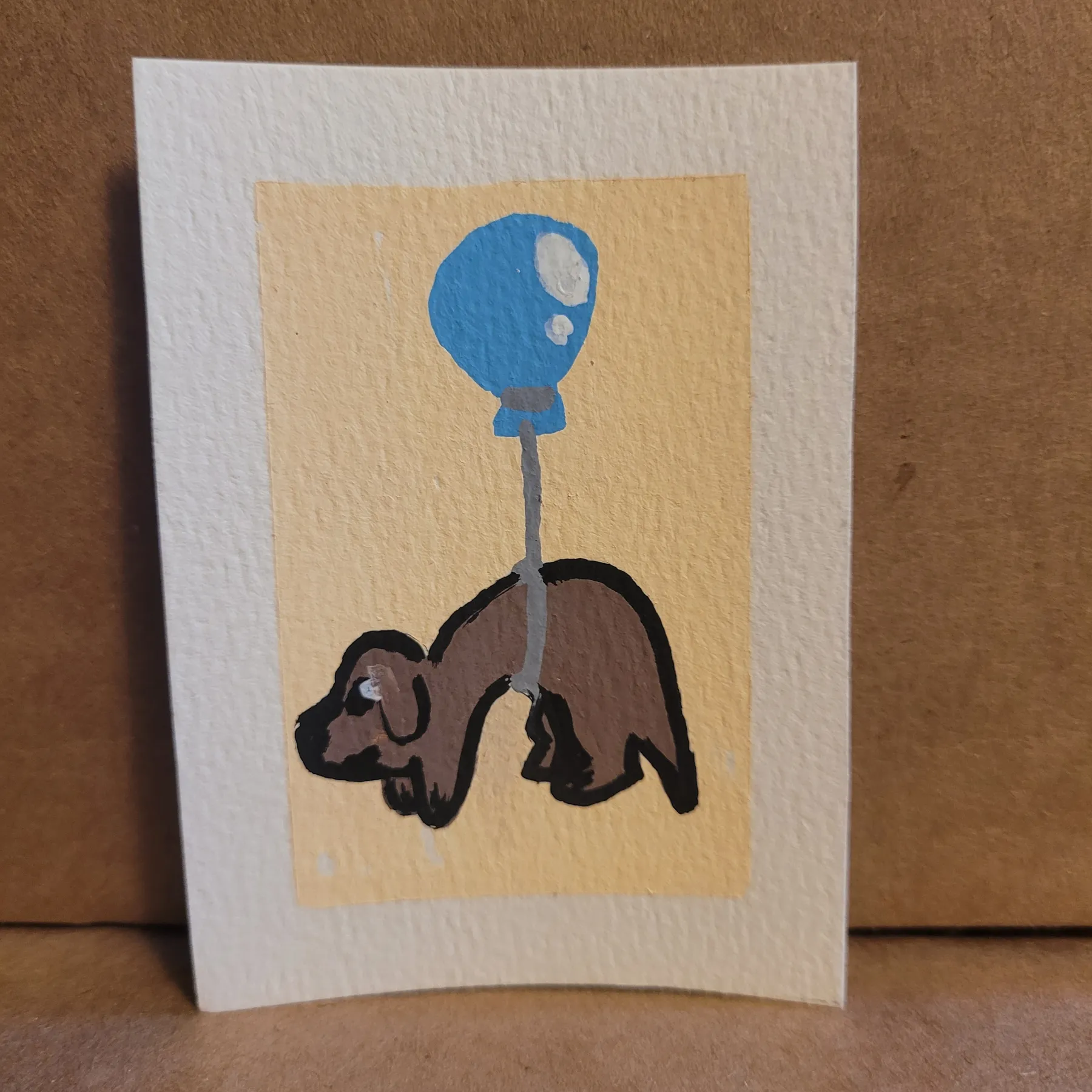 Floating Baby Boy aceo art card